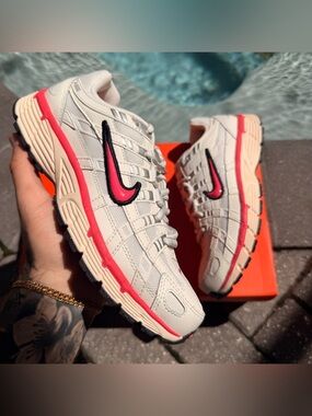 WOMENS NIKE P-6000 SAIL ASTER PINK BLACK SIZE 6 W HJ7361-133